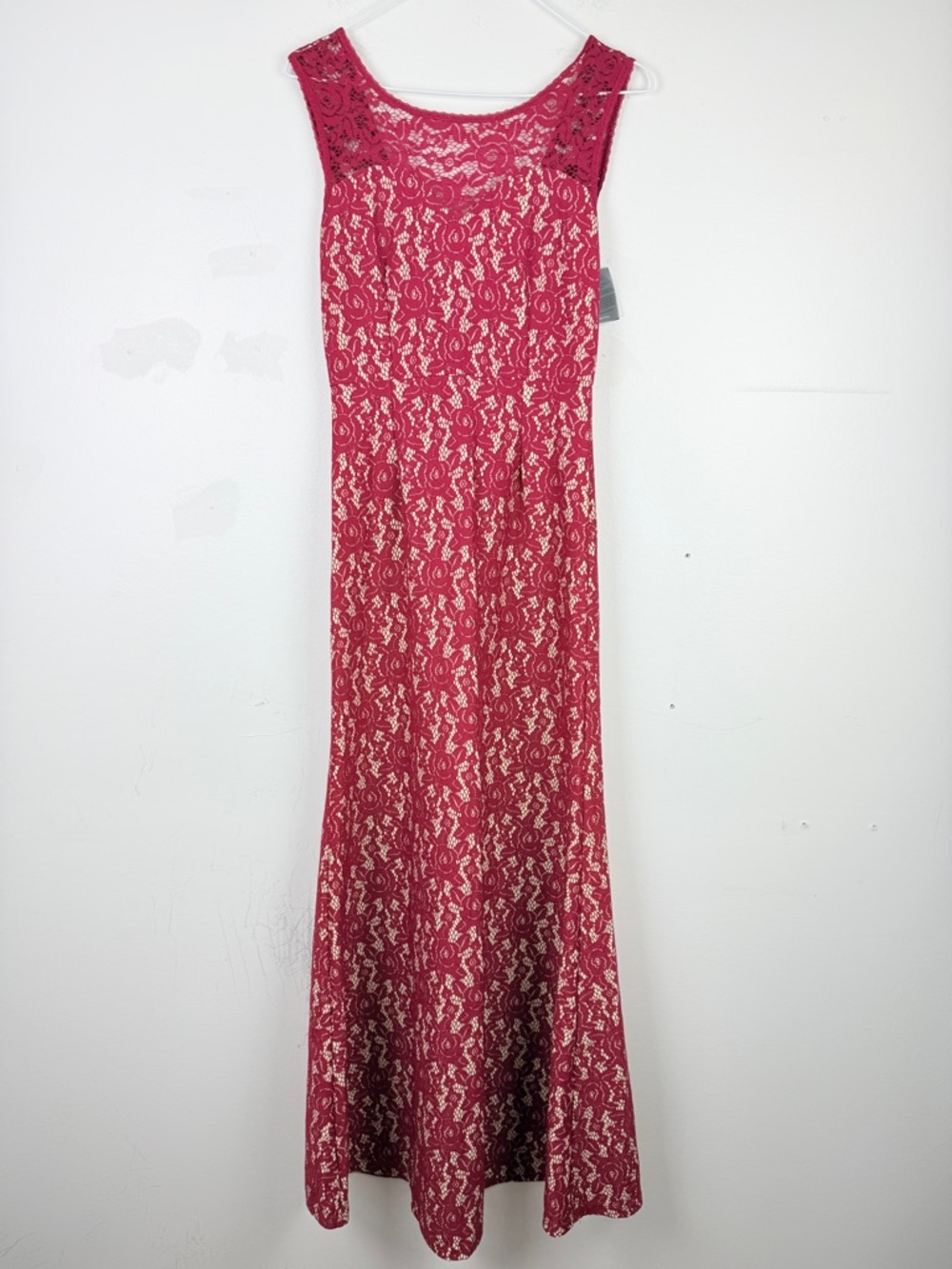 Miusol Lace Dress Sleeveless Formal Wedding Guest Romantic Mermaid Gown